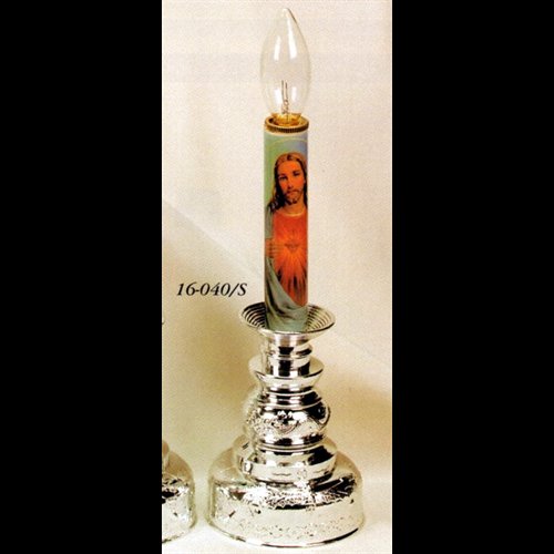 Sacred Heart of Jesus Battery Candlestick