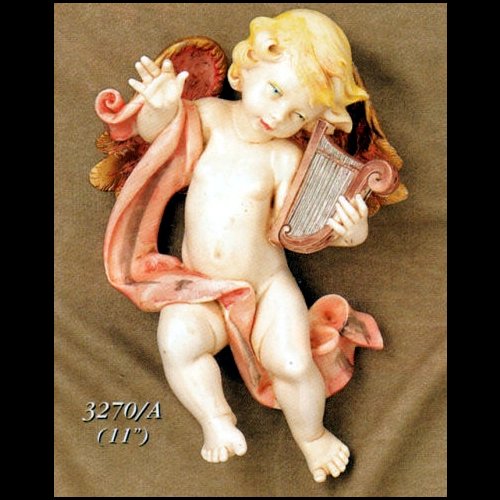 Color Resin Wall Angel, 11" (28 cm)