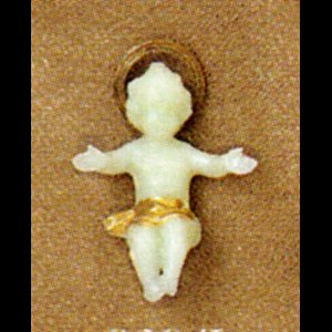 Pers. Enfant-Jésus 1.5" (4 cm) en plastique fluorescent