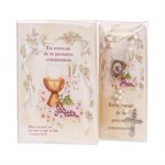 1st Communion Rosary w / Keepsake Book, French