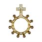 Decade Rosary, Boy-Scout, Gold & White Finish