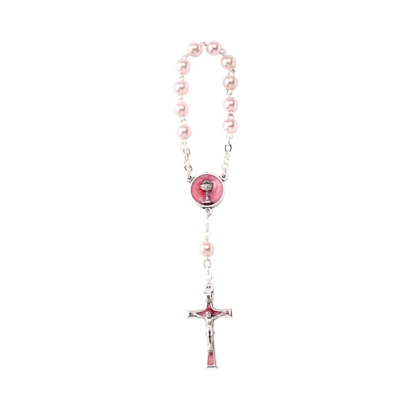 Pink Decade Rosary for First Communion