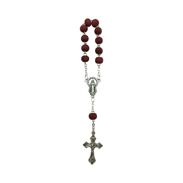 Decade Rosary, 6mm Scented Rosewood Bds, 4½"