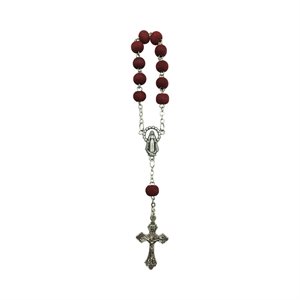 Decade Rosary, 6mm Scented Rosewood Bds, 4½"