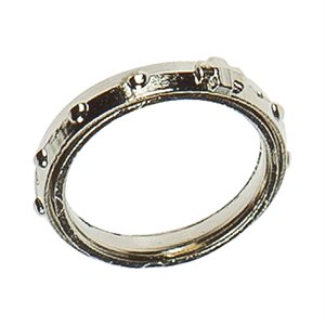 Rosary Ring, Boy-Scout, Oxidized Metal, Small