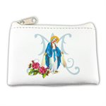 White Rosary Case, 7 x 9,5 cm, Our Lady of Grace