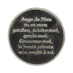 Ange Gardien Pewter Pocket Token, 1.25", French / ea
