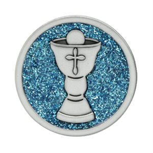 First Communion Pewter Pocket Token, 1.25", French / ea