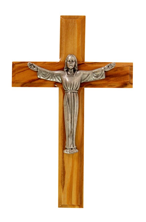 Olive Wood Crucifix, S-F Corpus, 4¾"