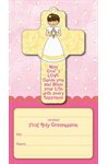 Cross and Certificat of first communion fille, 5", English