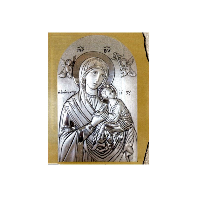 Sterling Silver 925 Our Lady of Perpetual Help, 5" x 7.5"