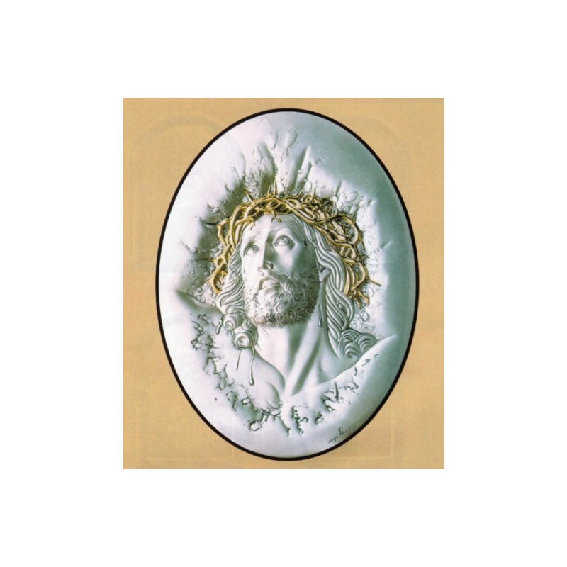 Sterling Silver 925 Ecce Homo Plaque, 13.5" x1 8" (34 x 46 c