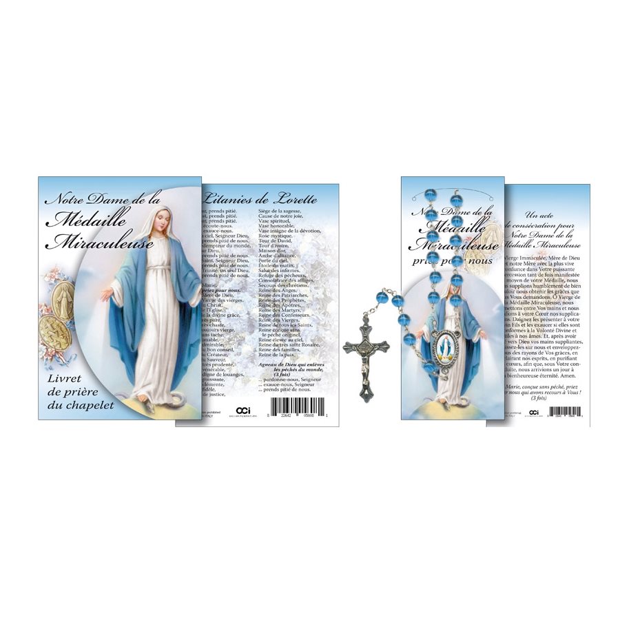 Livret rosaire, «Immaculée», 16p. + Chapelet incl., Français Livret rosaire, «Immaculée», 16p. + Chapelet incl., Français