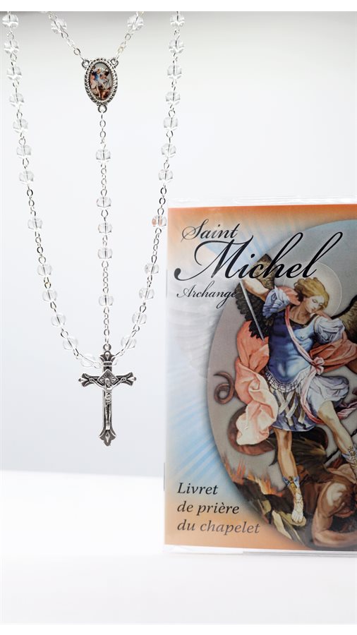 'St-Michel'' Rosary Book., 16p. + ros. incl., French