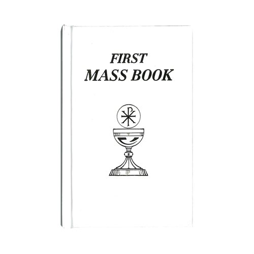 First Mass Book, White, 4" x 6", English