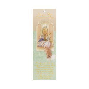 Communion Bookmark w / Prayer, 7", English