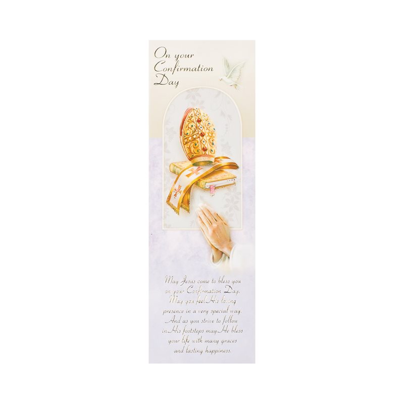 Confirmation Bookmark w / Prayer, 7", English