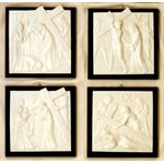 White Marble Way of the Cross, 6.5" x 8.25", 15 Stations