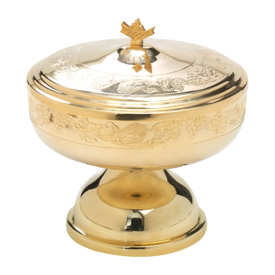 Ciborium, 5.5" (14 cm) Ht, 6" (15 cm) Dia.