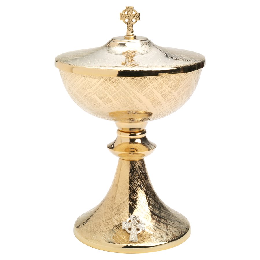 Gold Plated Brass Ciborium 9" (23 cm)