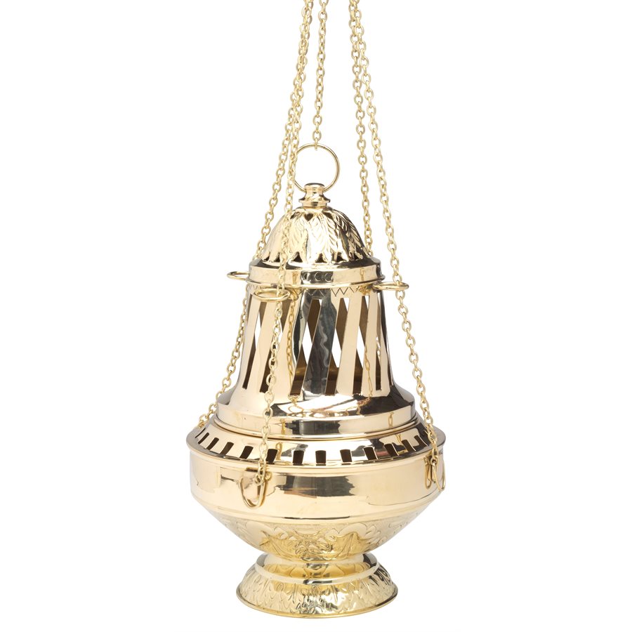 XXL Brass Censer 13 1 / 2" (33 cm)