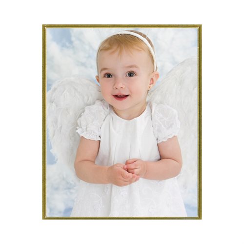 "Praying Baby Angel" Vitrified Plaque, 8 x 10"