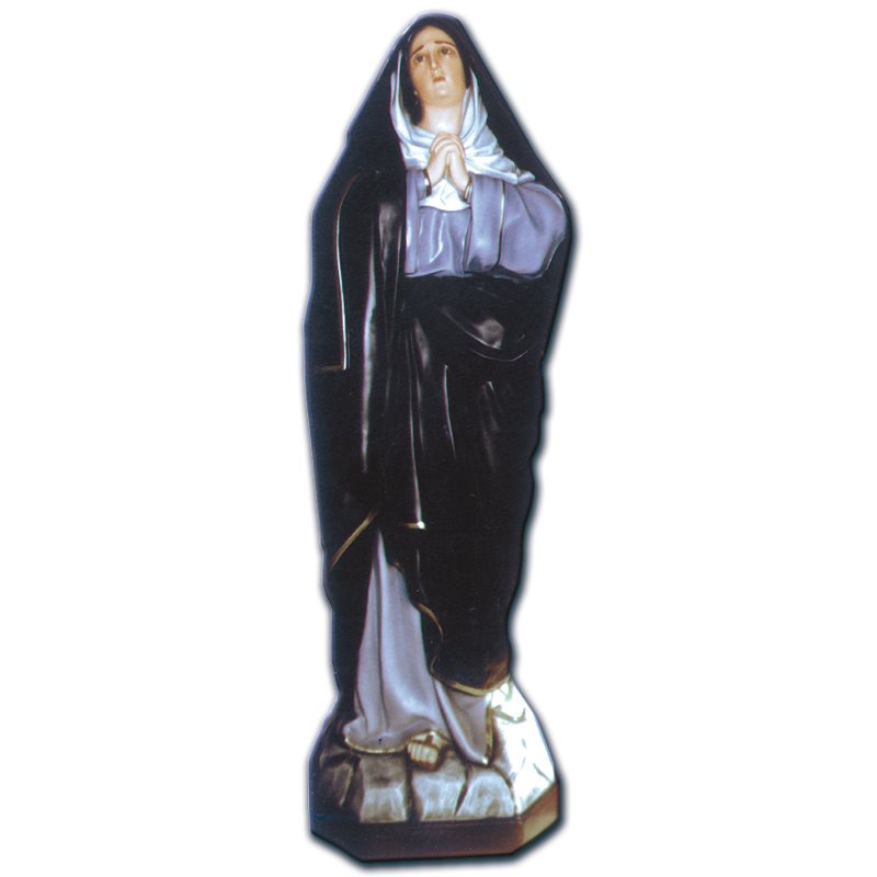 Our Lady of Seven Sorrows Fiberglass Outdoor Statue, 63"