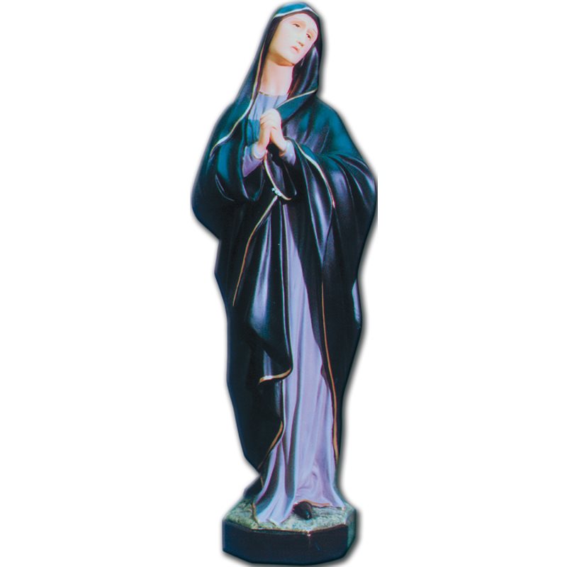 Statue ext. N.D. Sept Douleurs 24" (60 cm) en FDV Couleur