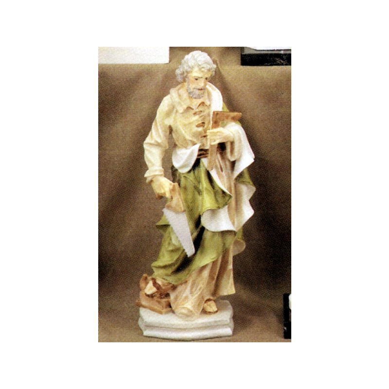 St. Joseph the Artisan Marble Statue, 12" (30.5 cm)