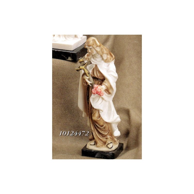 St. Theresa Color Marble Statue, 8" (20 cm)