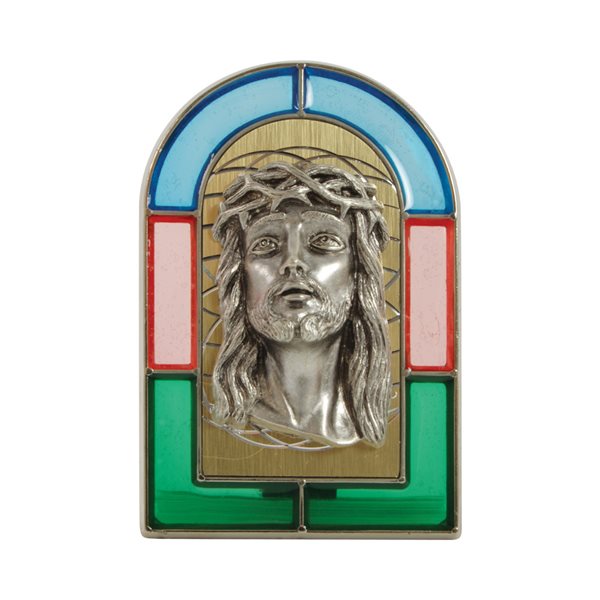 'Christ'' Silver-Finish Plaque, 2½" x 4"