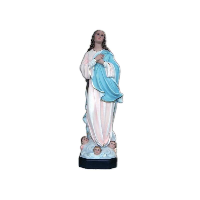 Our Lady of Assumption Color Fiberglass Outdoor Statue, 36"
