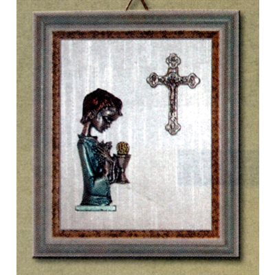 'Prayer'' Oval-Shaped Gl. Magnet, 2.5 x 1.85", English