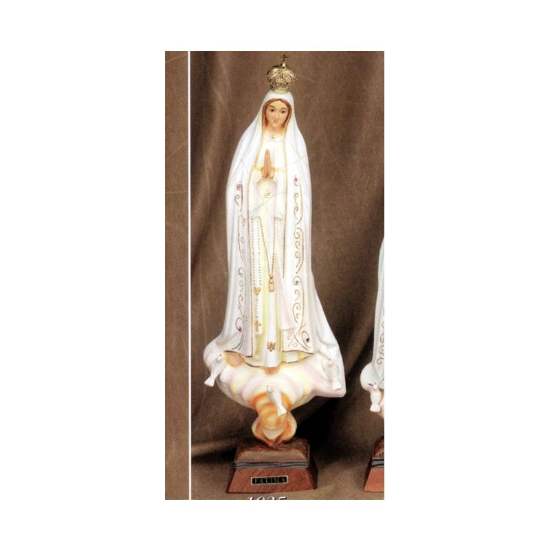 Statue N.D. Fatima 18" (46 cm) en plastique de couleur