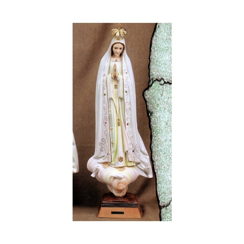 Statue N.D. Fatima 24" (61 cm) en plastique de couleur