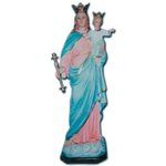 Statue ext. Marie Auxiliatrice 45.3" (115 cm) en FDV Couleur