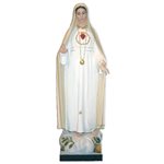 Statue ext. N.D. Fatima (2e a.) 72" (182 cm) en FDV Couleur