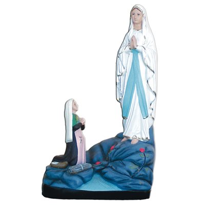Our Lady of Lourdes / Bernadette Fiberglass Outdoor Statue 18"