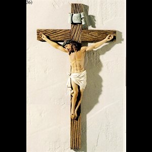 Resin Crucifix 13.75" (35 cm)