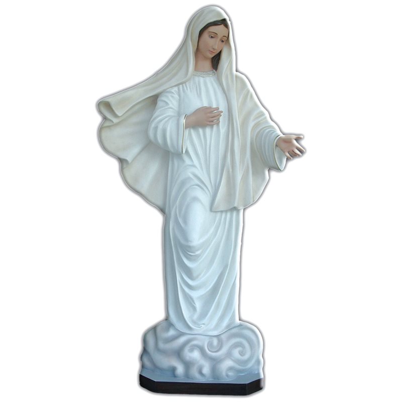 Statue ext. N.D. Medjugorje 67" (170 cm) en FDV Couleur