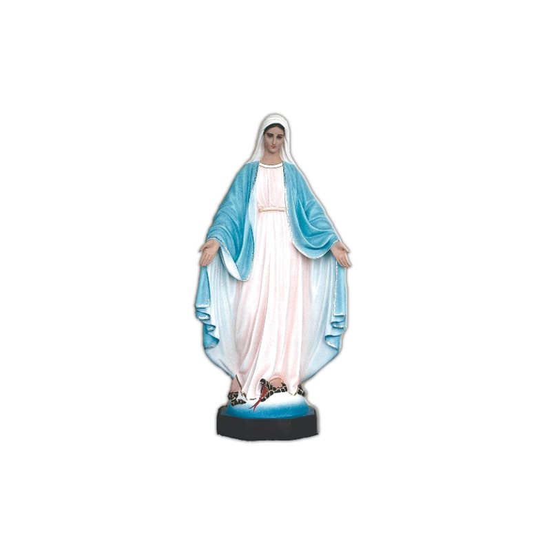 Our Lady of Grace Color Fiberglass Outdoor Statue, 51"