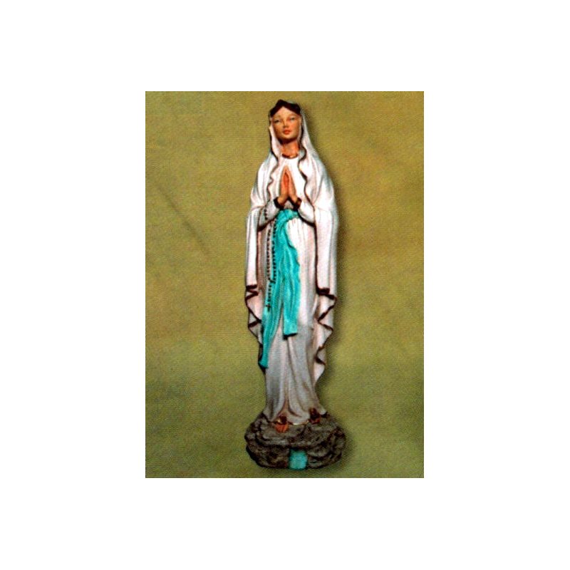 Statue N.D. Lourdes 19" (48 cm) en résine