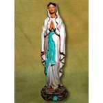 Our Lady of Lourdes Resin Statue, 19" (48 cm)