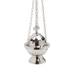 Silver Plated Brass Censer, 6" (15 cm) Ht.