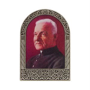 St Brother André Metal Frame, 1 7 / 8" x 2 5 / 8"