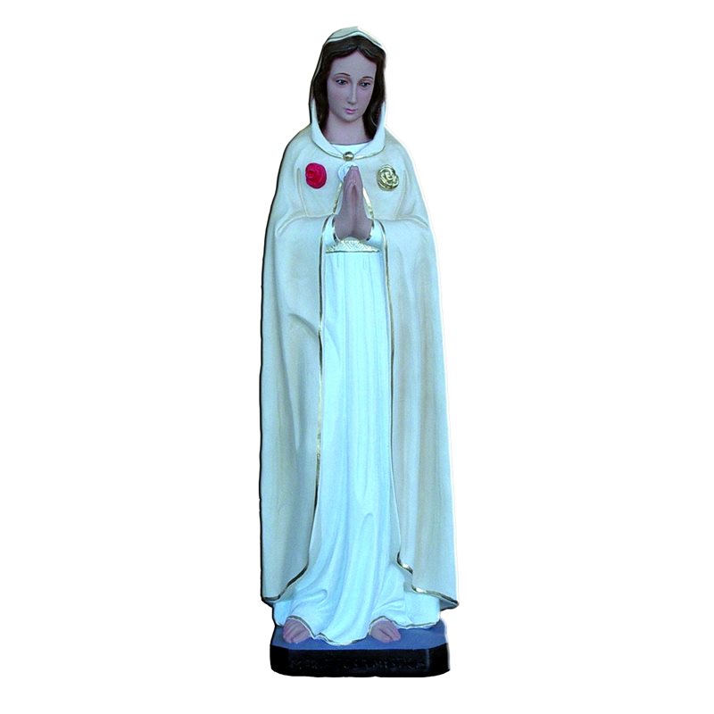 Rosa Mystica Color Fiberglass Outdoor Statue, 27,6" (70 cm)