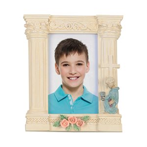 'First Communion'' Resin Picture Frame for Boys, 4½'