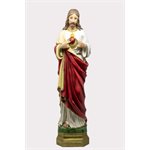 Statue du Sacré Coeur de Jésus 61 cm en résine