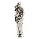 'St. Joseph'' Metal Statuette, Plastic Case, 1 1 / 8"