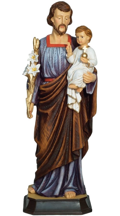 "St. Joseph" Resin Statue, 8"